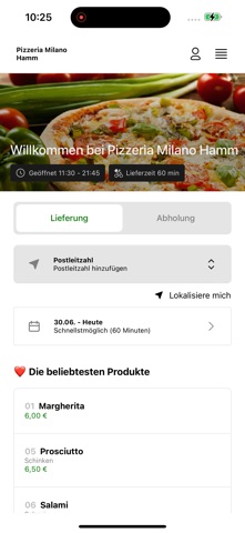 Pizzeria Milano Hamm screenshot