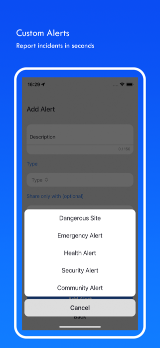 Be Aware - Community Alerts Screenshot 2 of 3