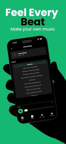 Song & Lyric Generator AI iPhone screenshot