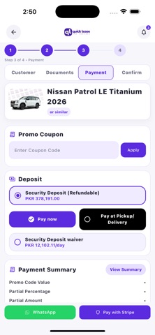 QuickLease Car Rentals Screenshot 8 of 8