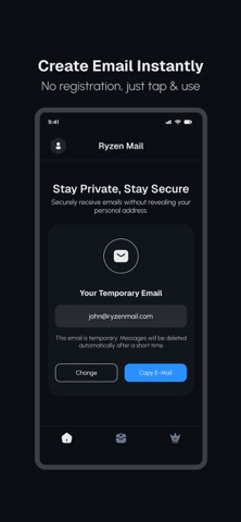 RyzenMail iPhone screenshot