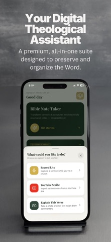 Preacher Notes AI iPhone screenshot