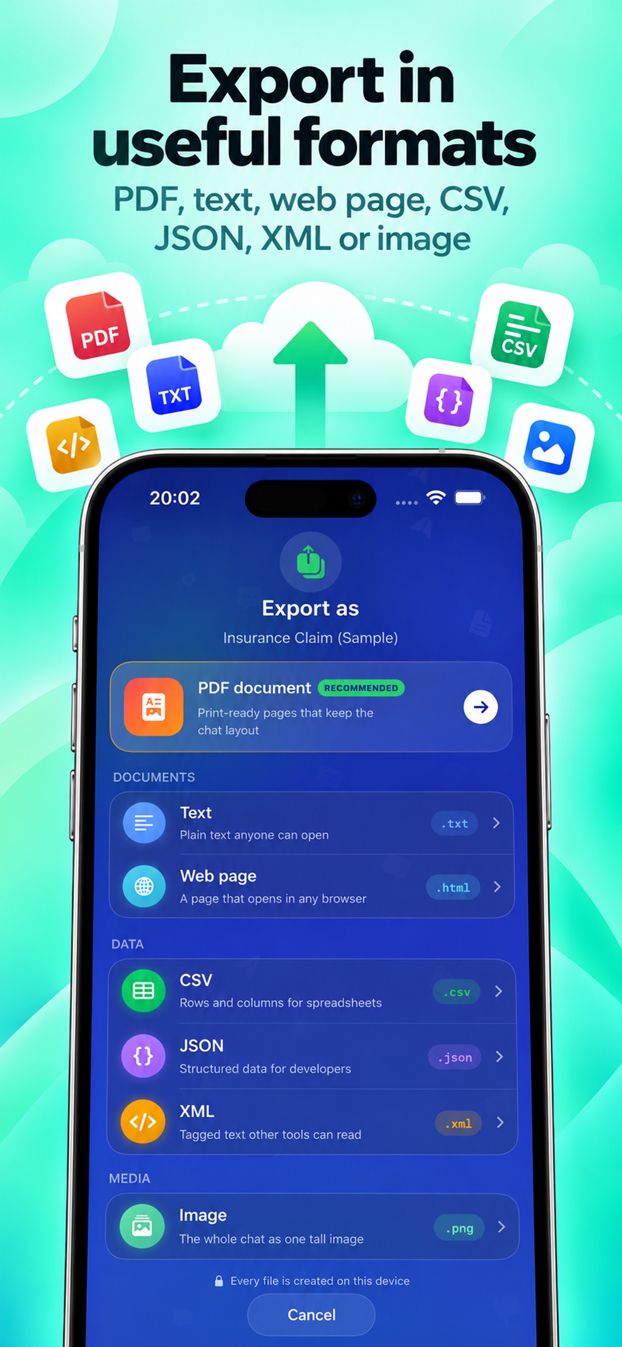 Screenshot 4 of TextCal - Text&Calendar Export