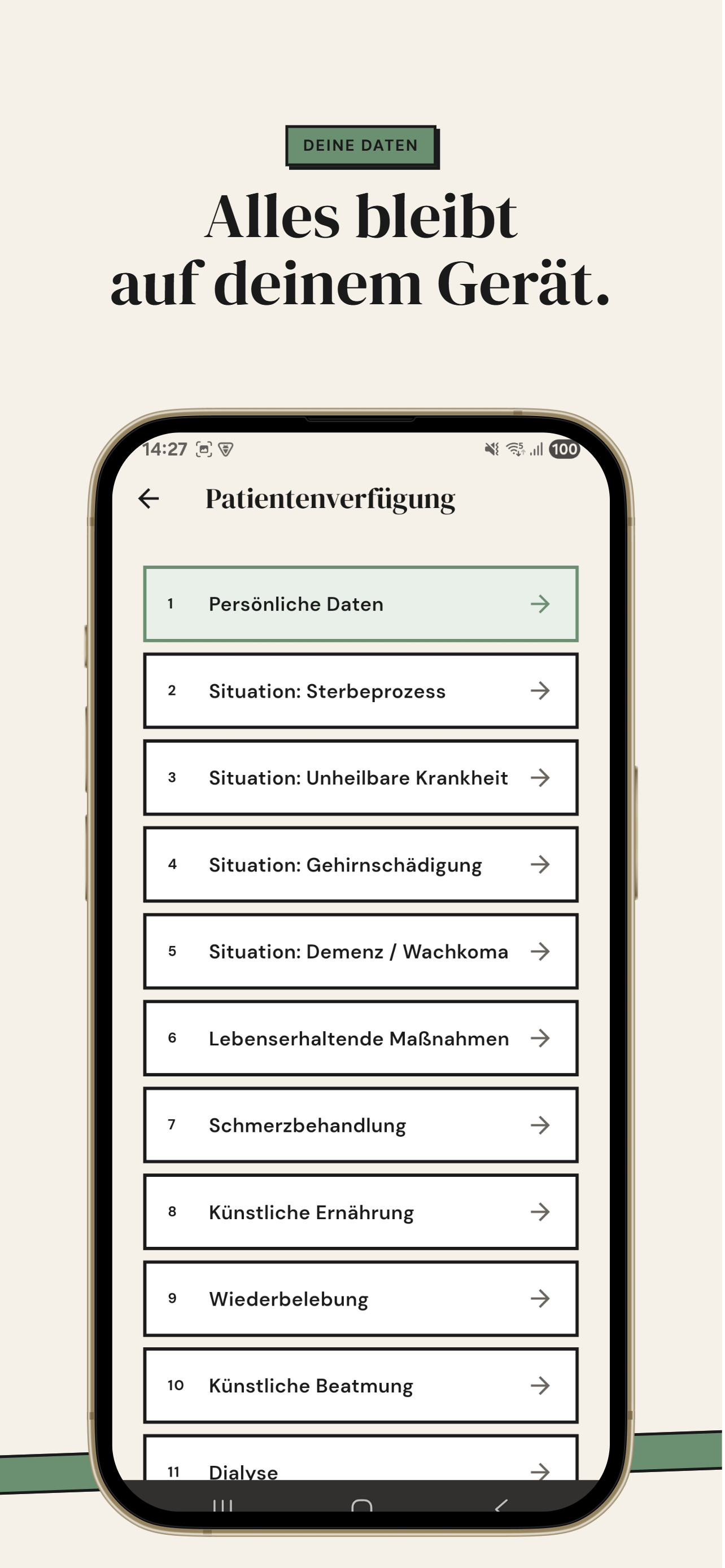Ove – Patientenverfügung screenshot 5