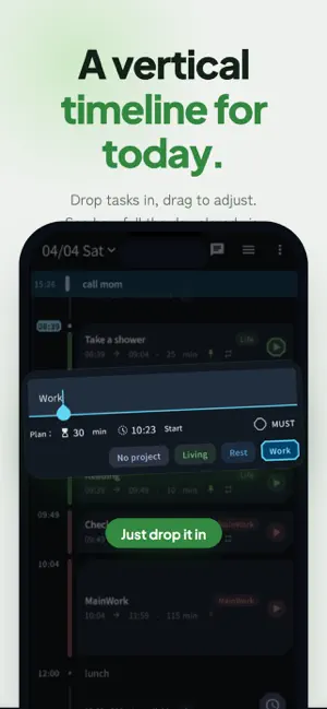 Timlin: Time Blocking&Tracking screenshot 2