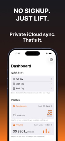 GymForge: Workout Tracker Screenshot 1 of 7
