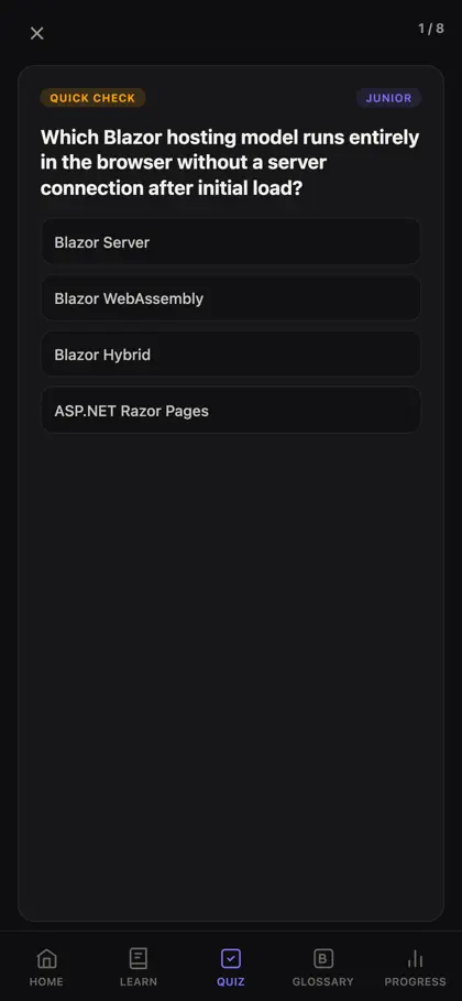 Screenshot 6 von 6 zu Blazor Mastery