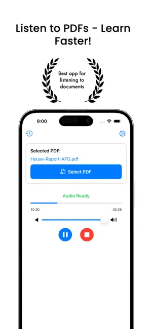 PDF Reader - Text to Speech screenshot 1