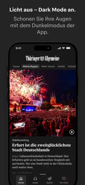 Thüringer Allgemeine News iPhone screenshot 5