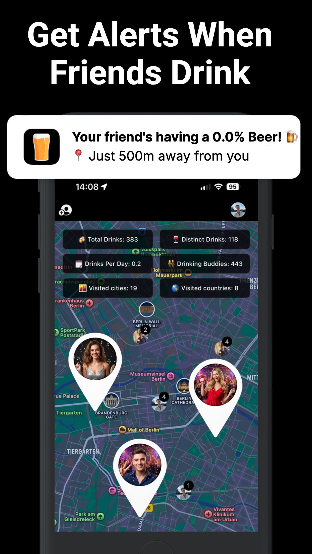 Beer Buddy - Friends Alerts screenshot 1