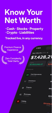 Net Worth Tracker - Netvo screenshot