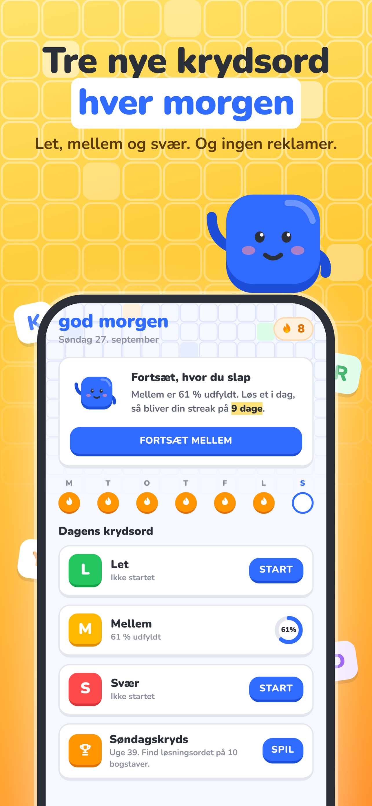Screenshot 1 of Krydsordguide: Kryds og tværs