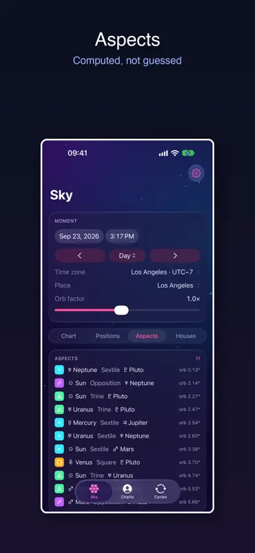Ephemeris Sky: Astrology Chart screenshot 8 of 8