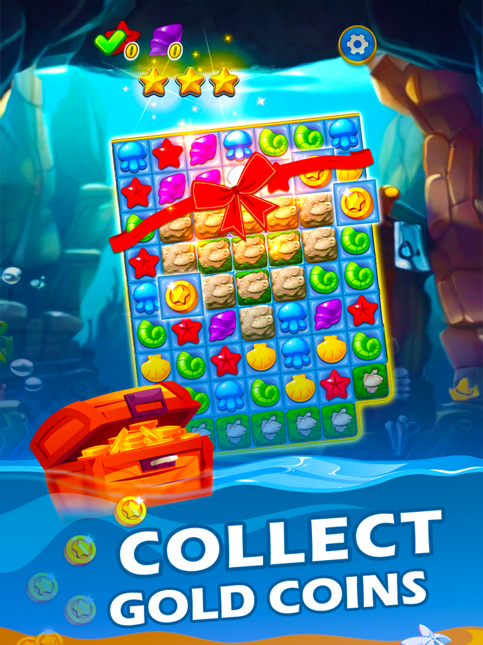 海洋寶石 - 三消遊戲