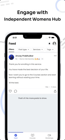 Independent Womens Hub screenshot