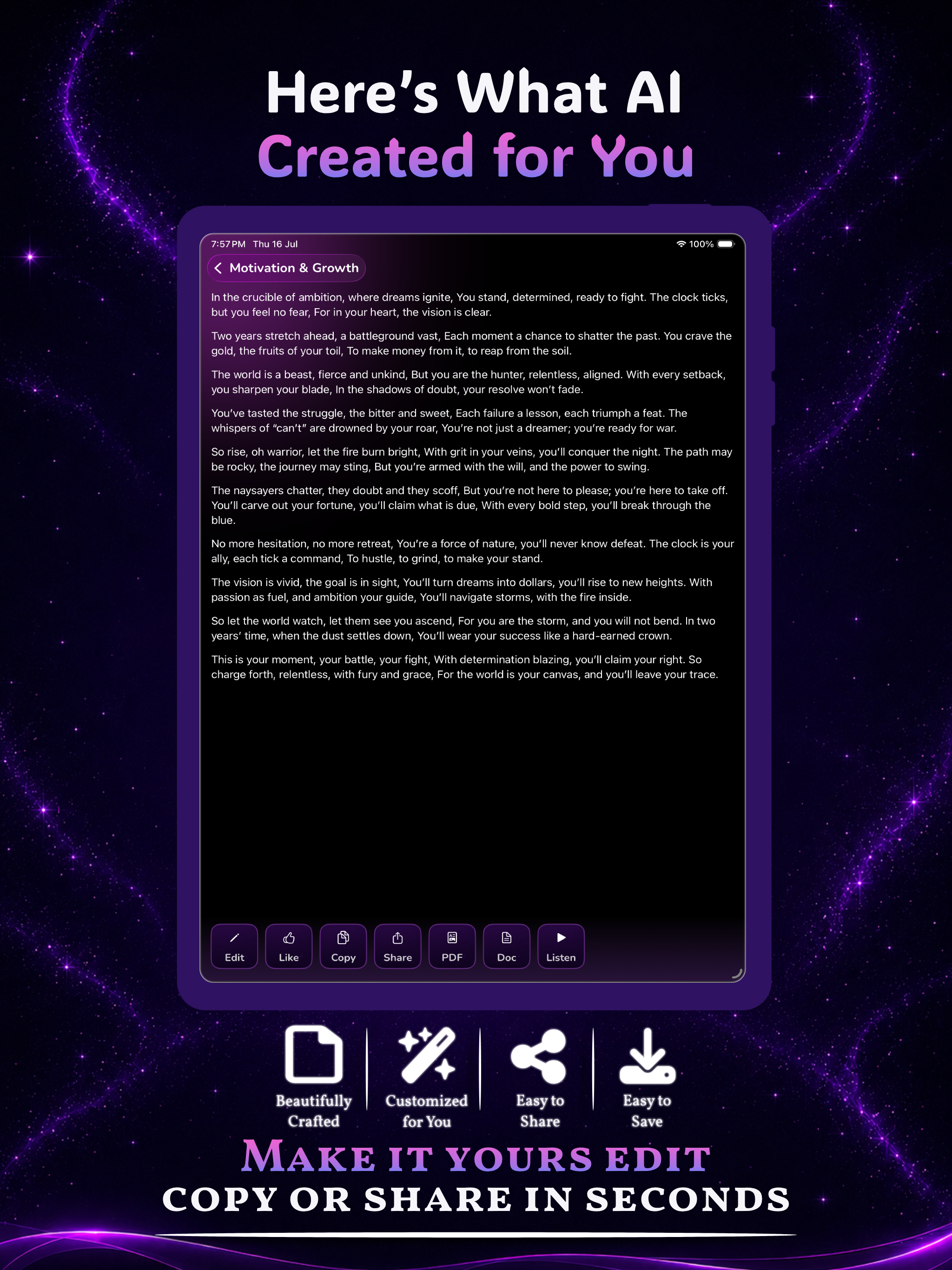 AI Poem & Poetry Writer screenshot 10