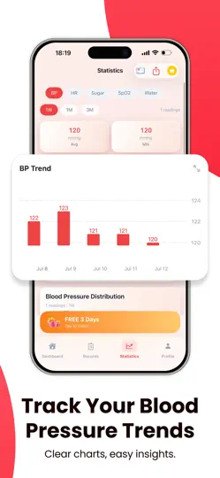 Capture d'écran de Health Monitor: BP & Glucose sur iPhone 4