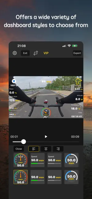 Cycling Dash-Data video tool screenshot 3