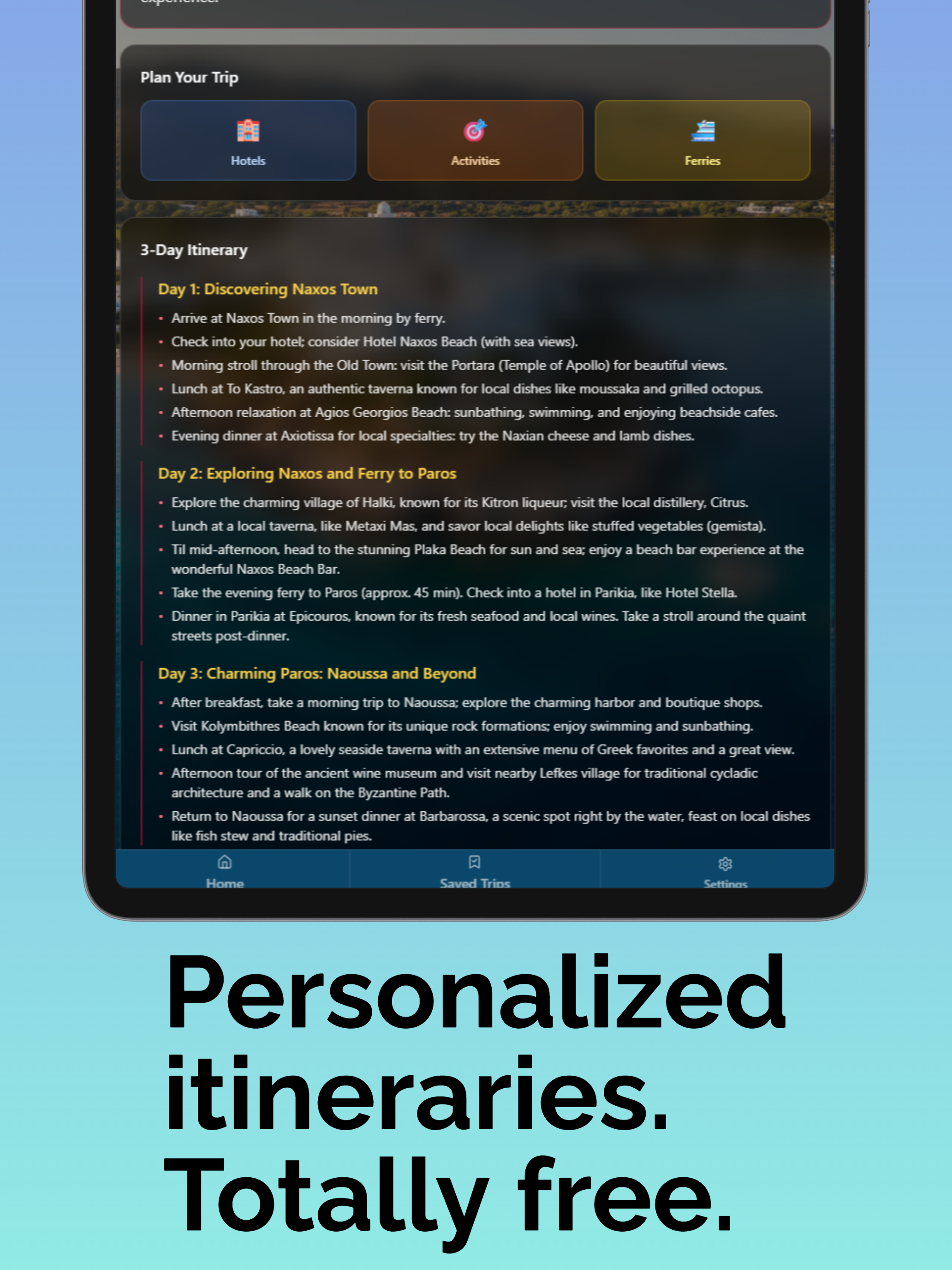 Greek Island Guide - Trip Plan screenshot 6