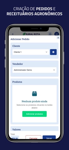 Rural Rota - CRM Agro para RTV iPhone screenshot