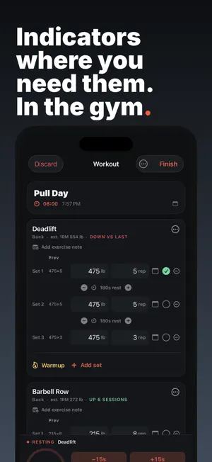 Platepusher: Gym Log screenshot 3