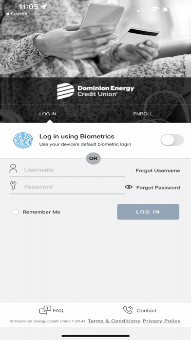 Card Control Dominion Energy Screenshot