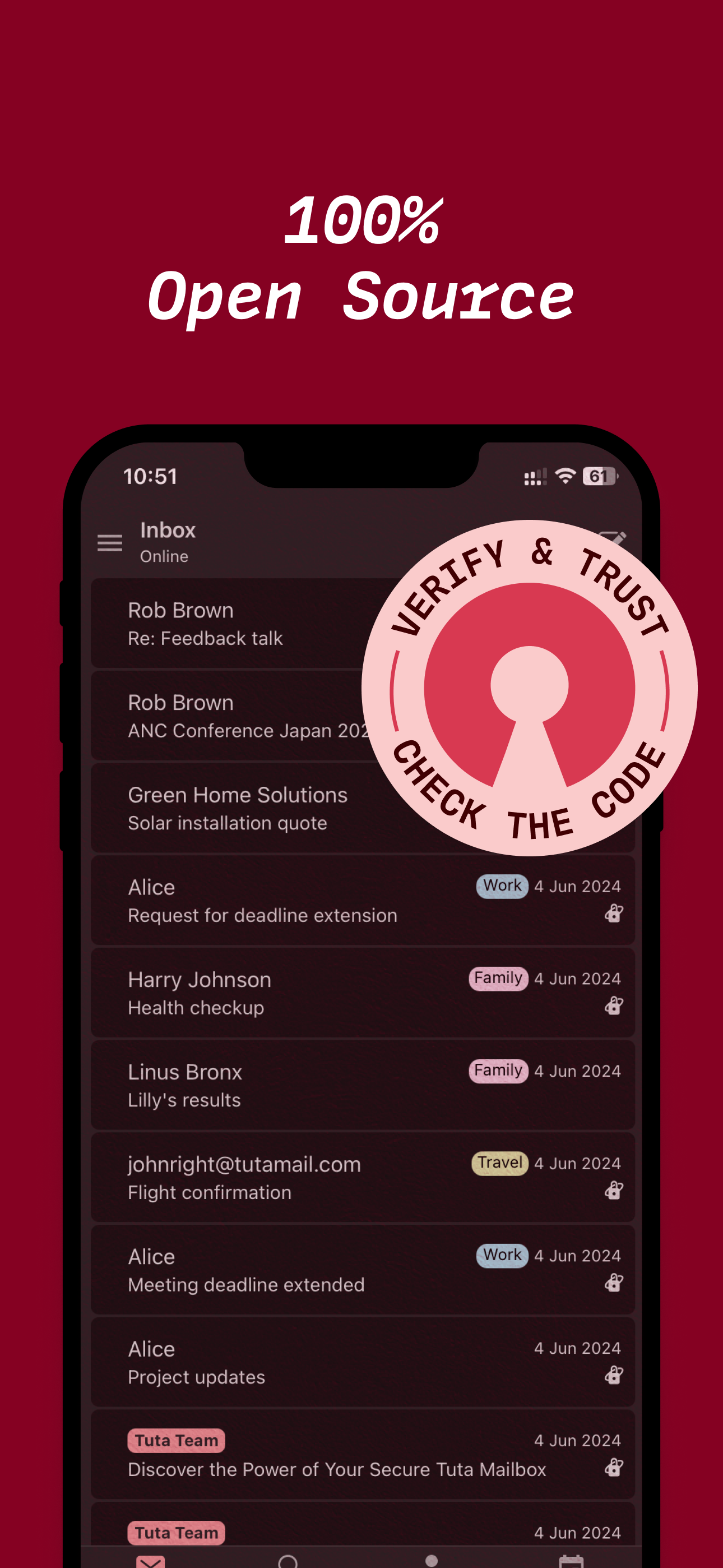 Tuta: Encrypted Private Email