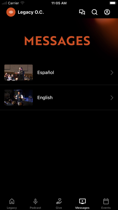 Legacy Church of Orange County iPhone screenshot 3 - Education app