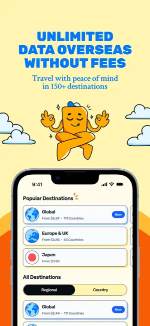 Simify eSIMs: Travel Connected screenshot 1