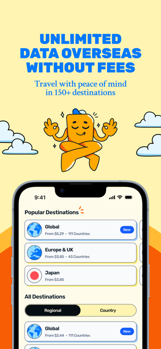 Simify eSIMs: Travel Connected Screenshot 1 of 6