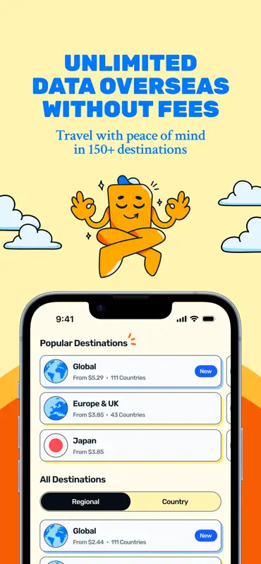 Simify eSIMs: Travel Connected screenshot 1 of 6
