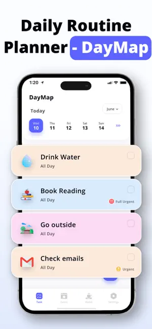 Daily Routine Planner - DayMap screenshot 1