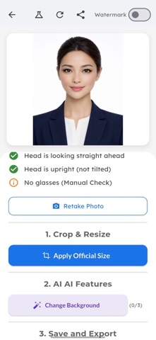 VisageID Passport photo Maker screenshot