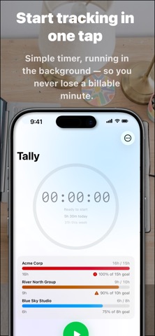 Tally - Time Tracker Screenshot 1 of 9