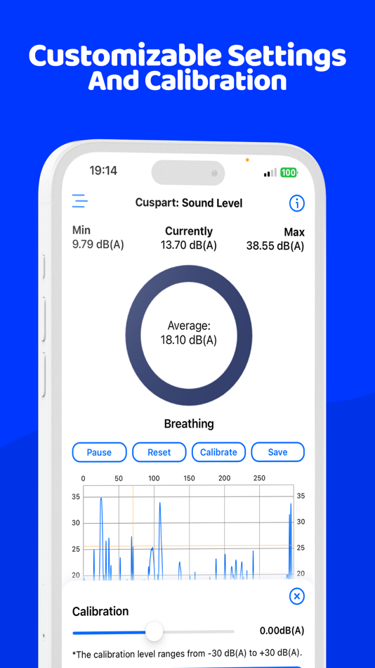 #2. Cuspart: Precision dB Meter (iOS) بواسطة: Mustafa Tolga DALBUDAK