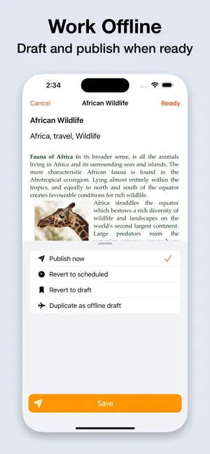 BlogTouch for Blogspot Blogger screenshot 4