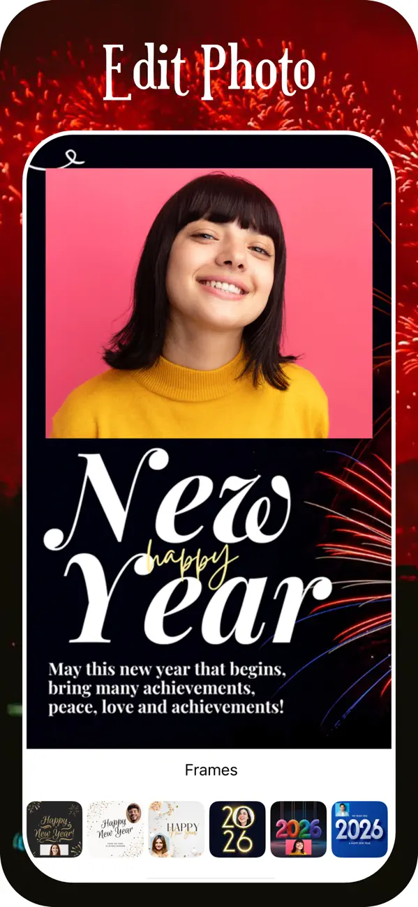 Screenshot #2 pour New Year Video Maker 2026