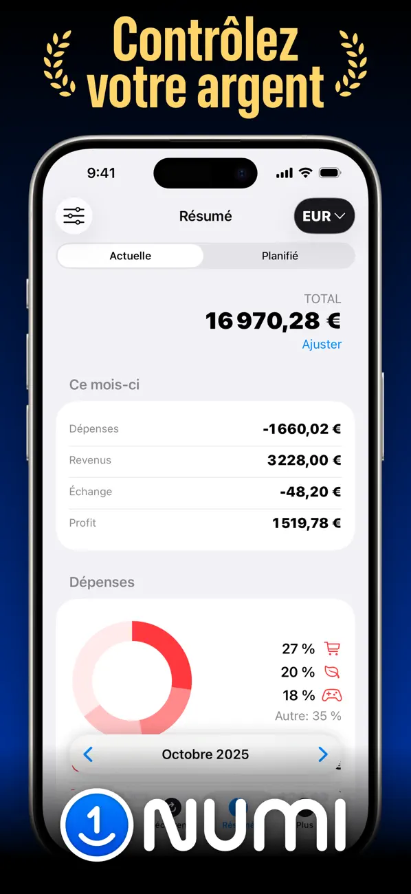 Screenshot #1 pour Gestion Dépense - Numi