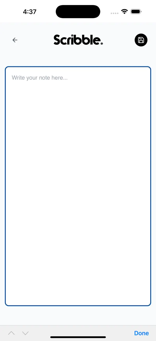 #2. Scribble Notepad (iOS) Ved: No Grave LLC