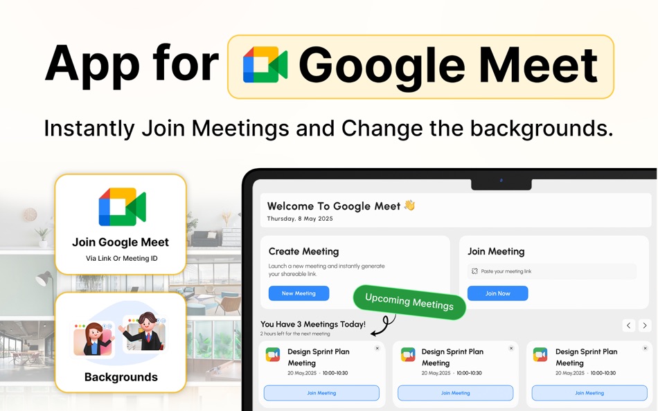 #1. App for Google Meet (macOS) Podle: Hash Grid LLC