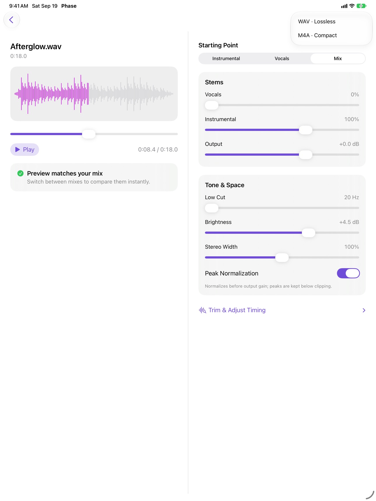 Screenshot 6 of Phase: Stem Separation