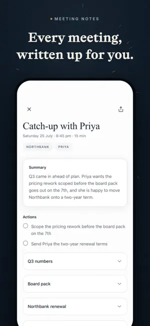 AI Meeting Note Taker AirNote screenshot 3