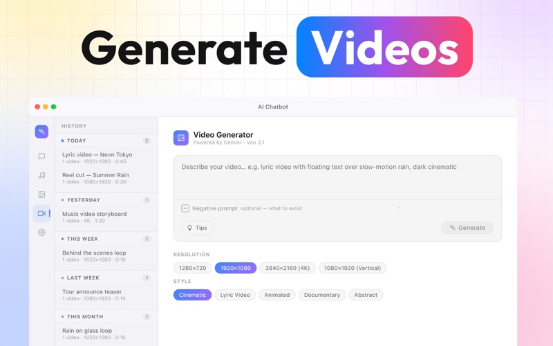 Gemen AI: Chat AI Assistant iPhone screenshot