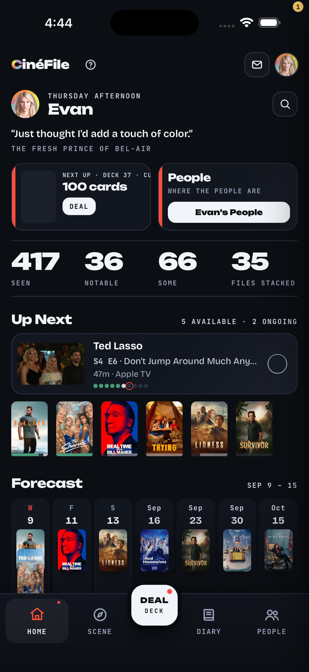 Screenshot 1 of CinéFile: TV Record & Decks