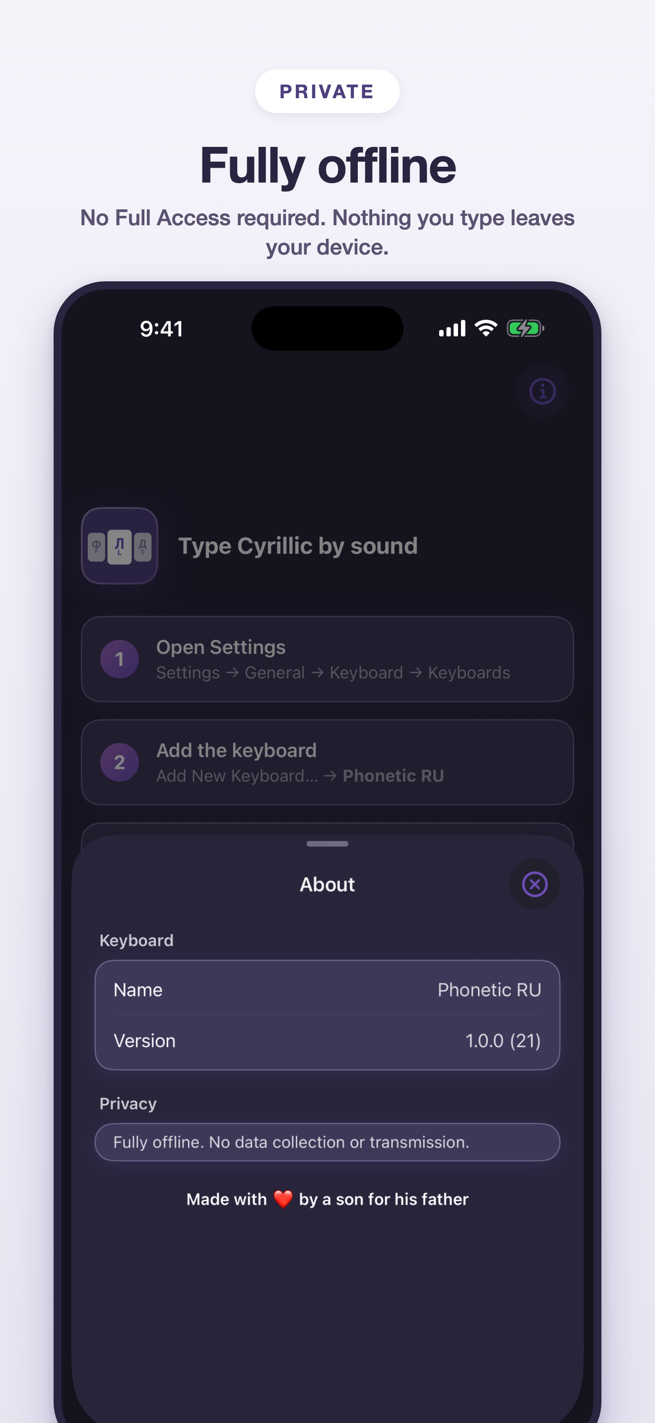 Phonetic Russian Keyboard screenshot 4
