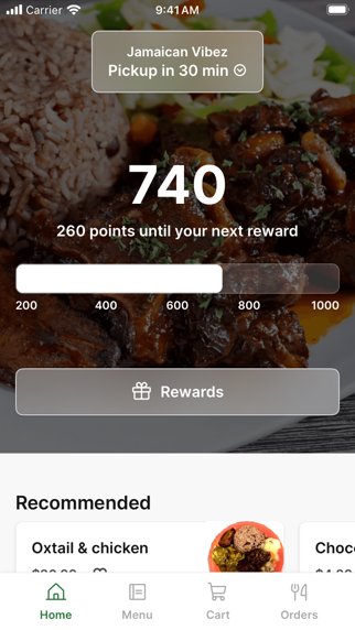 Jamaican Vibez iPhone screenshot 1 - Food & Drink app