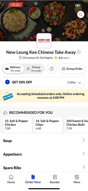 New Leung Kee Chinese Takeaway screenshot 2