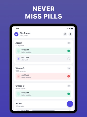 CareTime - Daily Pill Reminder iPad screenshot
