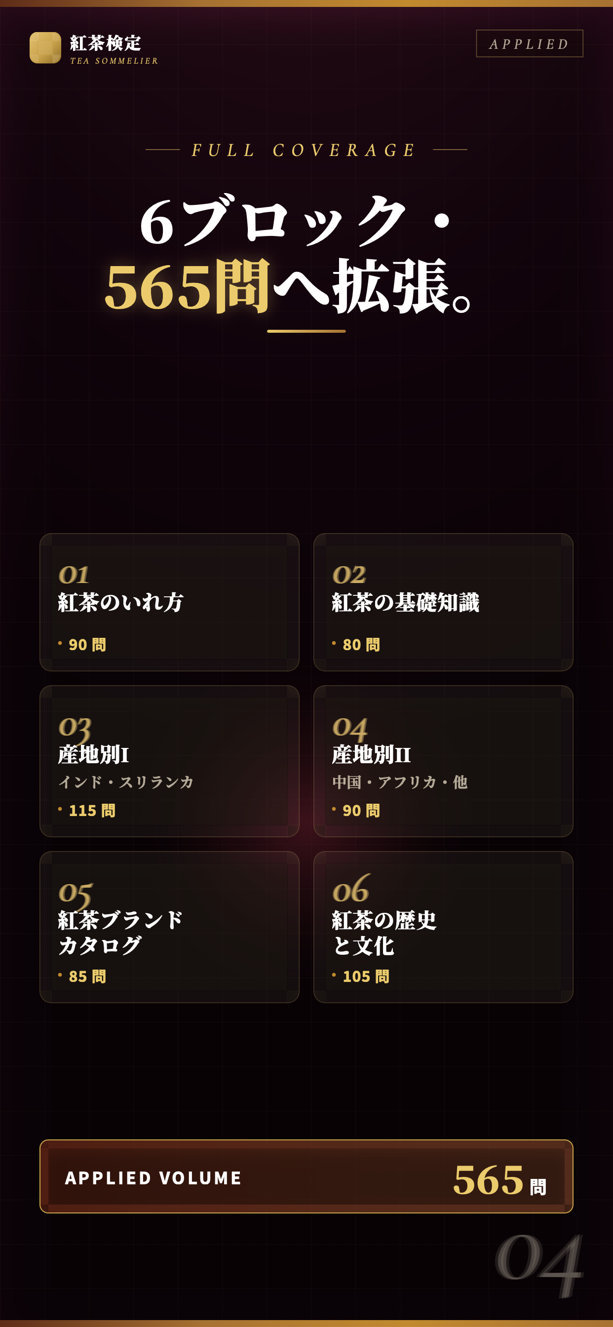 紅茶検定 アドバンス対策｜問題集