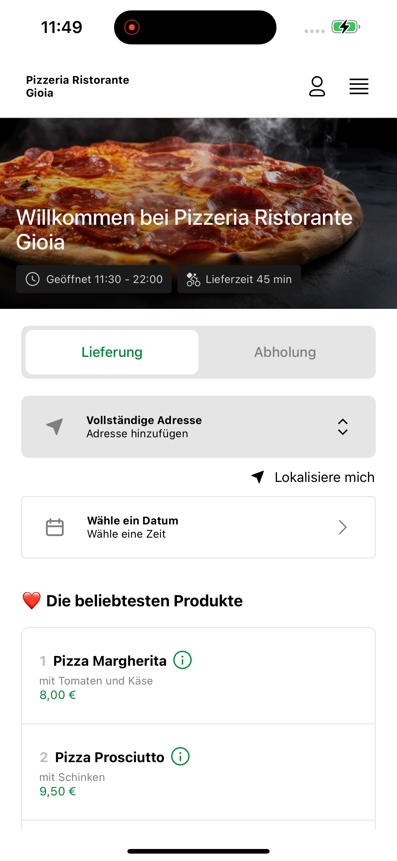 Pizzeria Ristorante Gioia screenshot 3